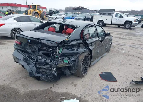 2021 BMW M3 Competition z USA, uszkodzony, nr VIN WBS33AY06MFL36424